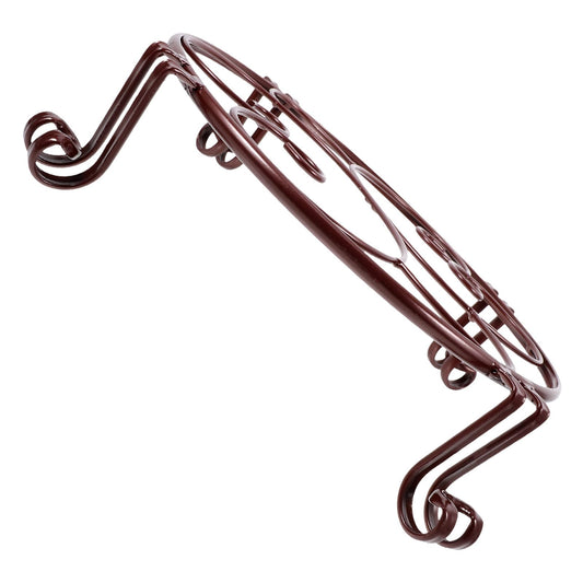 Operitacx Wrought Iron Plant Stand Single Layer Metal Flowerpot Rack Farmhouse Plant Holder for Indoor Outdoor Use Antique Copper Finish