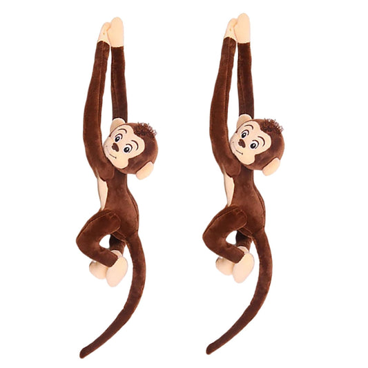 CHELEI2019 2PCS 27.6" Monkey Plush Stuffed Animal,Hanging Stuffed Animal Monkey with Long Hands