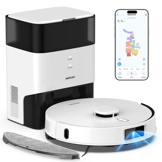 AIRROBO Robot Vacuum and Mop Self-Emptying 75-Day Capacity