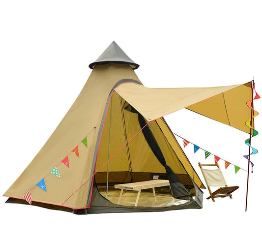 12'x10'x8'Dome Camping Tent 5-6 Person 4 Season Double Layers Waterproof Anti-UV Windproof Tents Family Outdoor Camping Tent