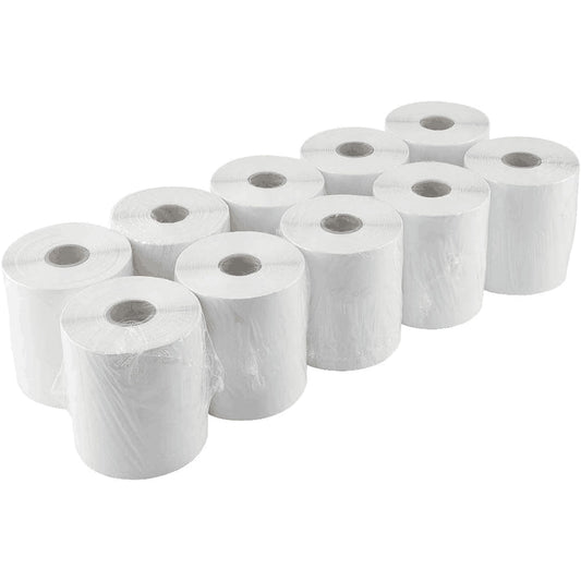 L LIKED 2500 PCS 4"x 6" Thermal Shipping Labels, White Perforated & Strong Adhesive Direct Thermal Labels (250 Labels/Roll), Compatible with Zebra, Rollo, Jadens, Nelko,10 Rolls