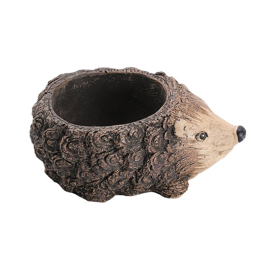 WAIT FLY Animal Cement Flower Pot Succulent Planter-Hedgehog-1 PCS