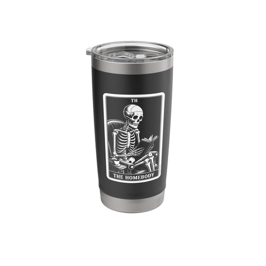 The Homebody Tarot Card Indoorsy Men Introvert Stainless Steel Insulated Tumbler