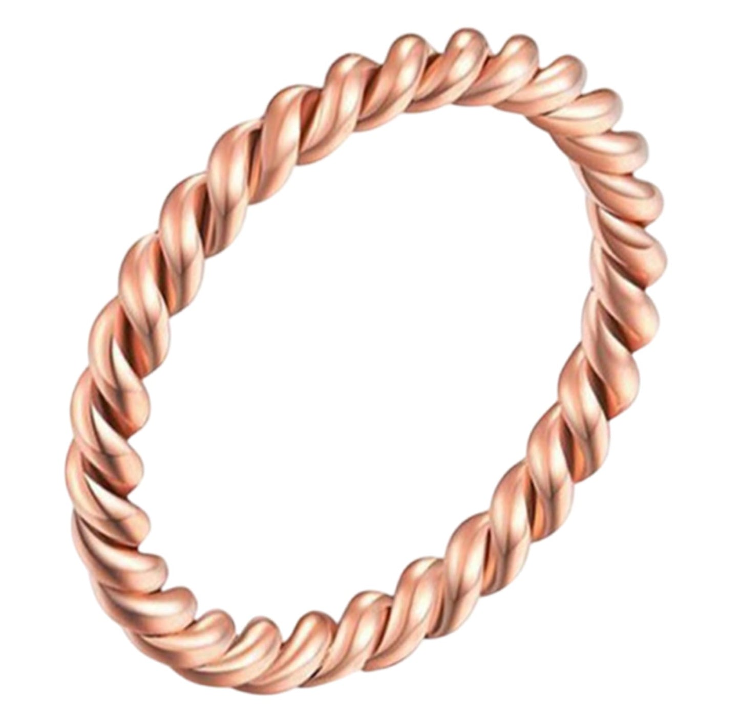 FAICAEIRI Pure Copper Tensor Rings, Twisted Solid Copper Twist Ring Jewelry for Men and Women (10)