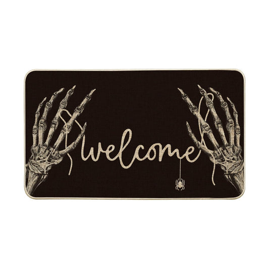 Artoid Mode Hand Bone Halloween Welcome Doormat, Home Decor Low-Profile Switch Rug Door Mat Floor Mat for Indoor Outdoor 17x29 Inch