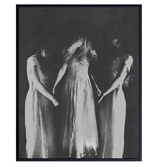 Witch Decor - Wicca Wall Decor - Pagan Gifts - Paganism - Witches Coven - Witchcraft Wiccan Supplies - Gothic Wall Art Poster - Scary Creepy Goth Room Picture - Satanic Black Magic