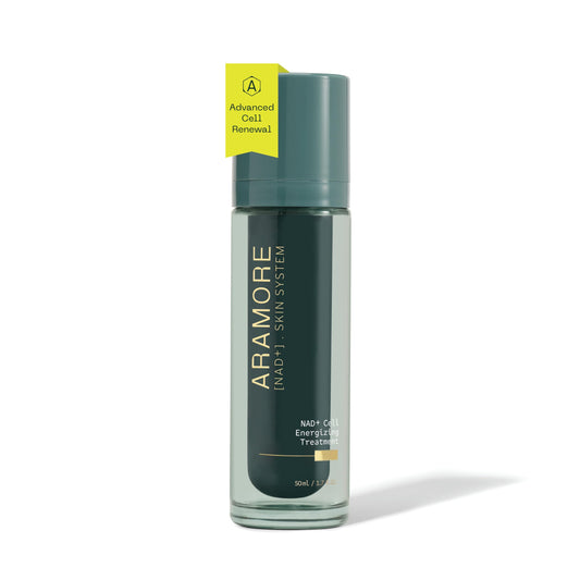 Aramore NAD+ Cell Energizing Skin Care Treatment with Proprietary NAD+ Precursor Complex, Clinically Proven to Target 12 Signs of Aging - 50ml