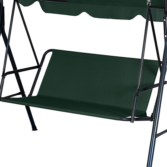 Swing Seat Replacement Covers for Outdoor Patio Swing 3 Seater 600D Upgraded Thicken Oxford Waterproof Fabric Porch Swing Chair Cushion Covers (Dark Green, 58.3x19.5x19.5 inches)