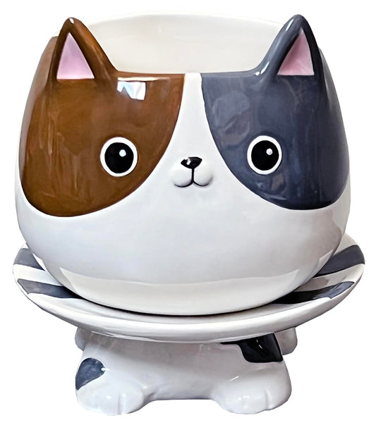 Streamline Imagined Footsie Planter - Cat