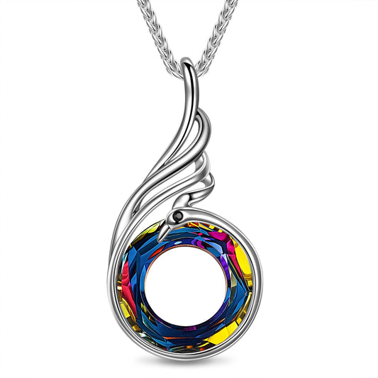 Kate Lynn Phoenix Necklaces for Men Women Pendant Necklace, Unique Birthday Gifts for Women Men, Christmas Mothers Day Gifts for Mom Wife Daughter Fathers Day Jewelry for Dad Husband, Womens Mens Crystal Jewelry