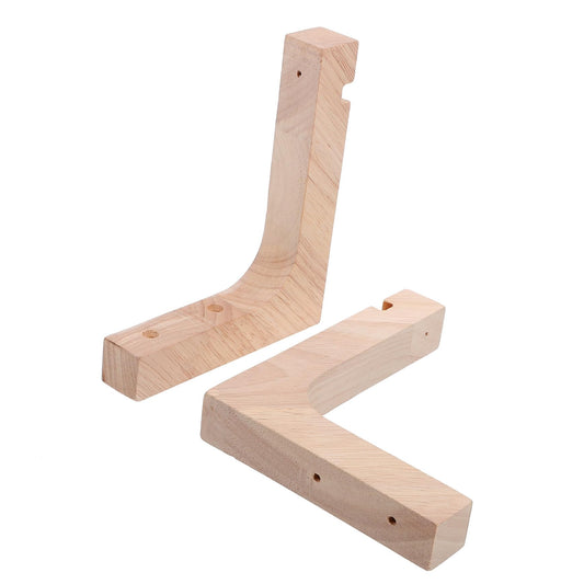 Ciieeo 2pcs Wooden Plant Wall Hooks Heavy-Duty Hanging Brackets for Indoor Outdoor Flowerpot Holders Natural Wood Color Plant Hanger Hooks for Garden Patio