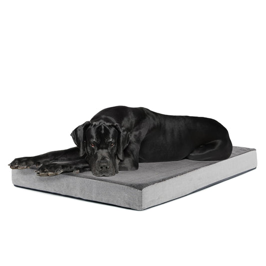 Barkbox Orthopedic Dog Bed with Memory Foam, Premium Comfort for Dogs and Puppies, Dog Bed for Joint Relief and Restful Sleep, Durable and Easy to Clean - Grey, XXL