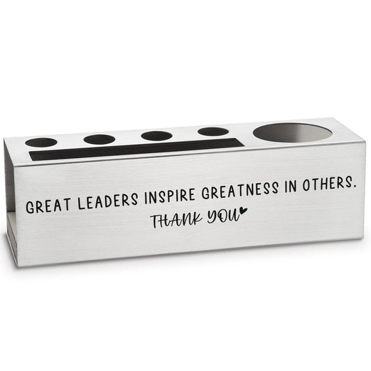 vizuzi Leadership Gifts for Women, Men, Leader Pencil Holder, Leader Appreciation Thank You Gifts, Team Women Leader Boss Day Birthday Gifts Office Cubicle Desk Pencil Holders & Pen Holders Zgg10