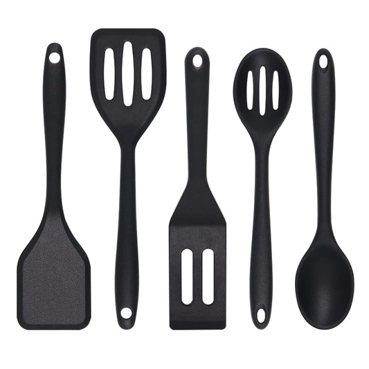 Eolilim Small Spatulas 5PCS, Mini Size Silicone Turner Easy to Clean, Flexible Brownie Spatula, Spatulas for Kitchen Use, Mini Silicone Spatula for Fish, Fried Rice