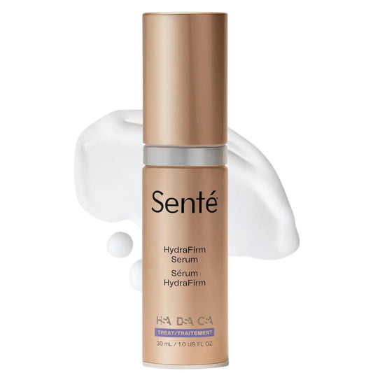 Senté HydraFirm Serum | Supports Collagen and Elastin Production | Restores Firmness and Plumps Skin | Formulated with Patented HSA and Peptides | 1 Fl Oz