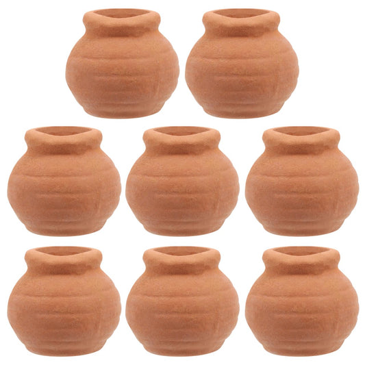 Toddmomy 8Pcs Miniature Clay Succulent Planter Pots Tiny Terracotta Flower Pots for Small Plants Desktop Windowsill Garden