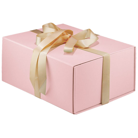 MOYEUPAC Pink Gift Box,9" X 7" X 4" with Ribbon for Presents Magnetic Closure Gift Packaging for Birthday,Valentine's Day,Mother's Day