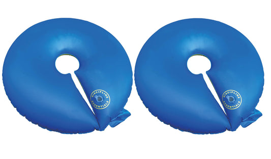 12+ Hours Slow Release Ring-Style Tree Watering Bag - 15 Gallon Watering Ring for Trees, Discipline Essentials (2 Pack, Blue/Yellow)
