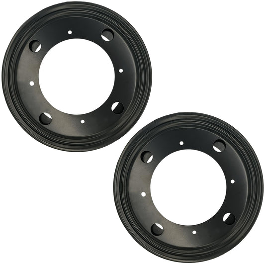 High-PQ 2 Packs 8'' Lazy Susan Hardware, Heavy Duty 5/16''Thick Turntable Bearing Swivel Pate for Rotating Table, Book Case, Serving Tray, Corner Shelves, Kitchen, DVD Tower, Shoe Rack, Black