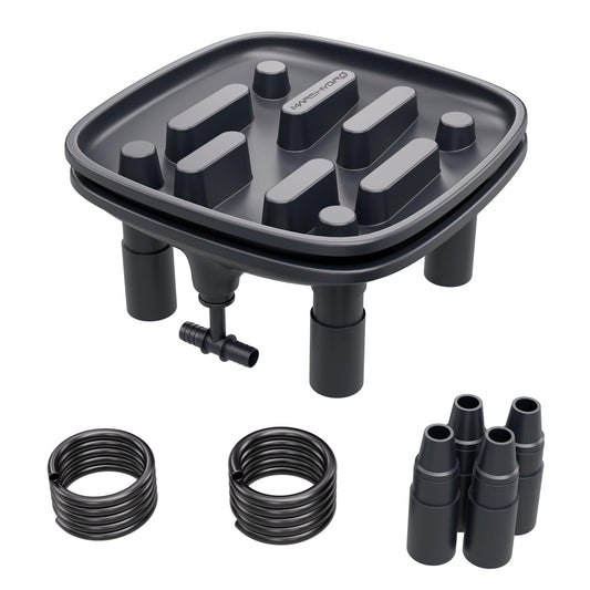 MARS HYDRO Drainage Trays 2-Pack Pot with Drainage Pipe for Grow Tents Greenhouses & Patio Plants