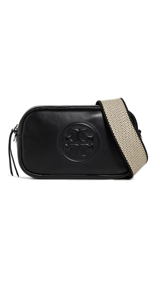 Tory Burch Women's Miller Soft Mini Crossbody Bag, Black, One Size