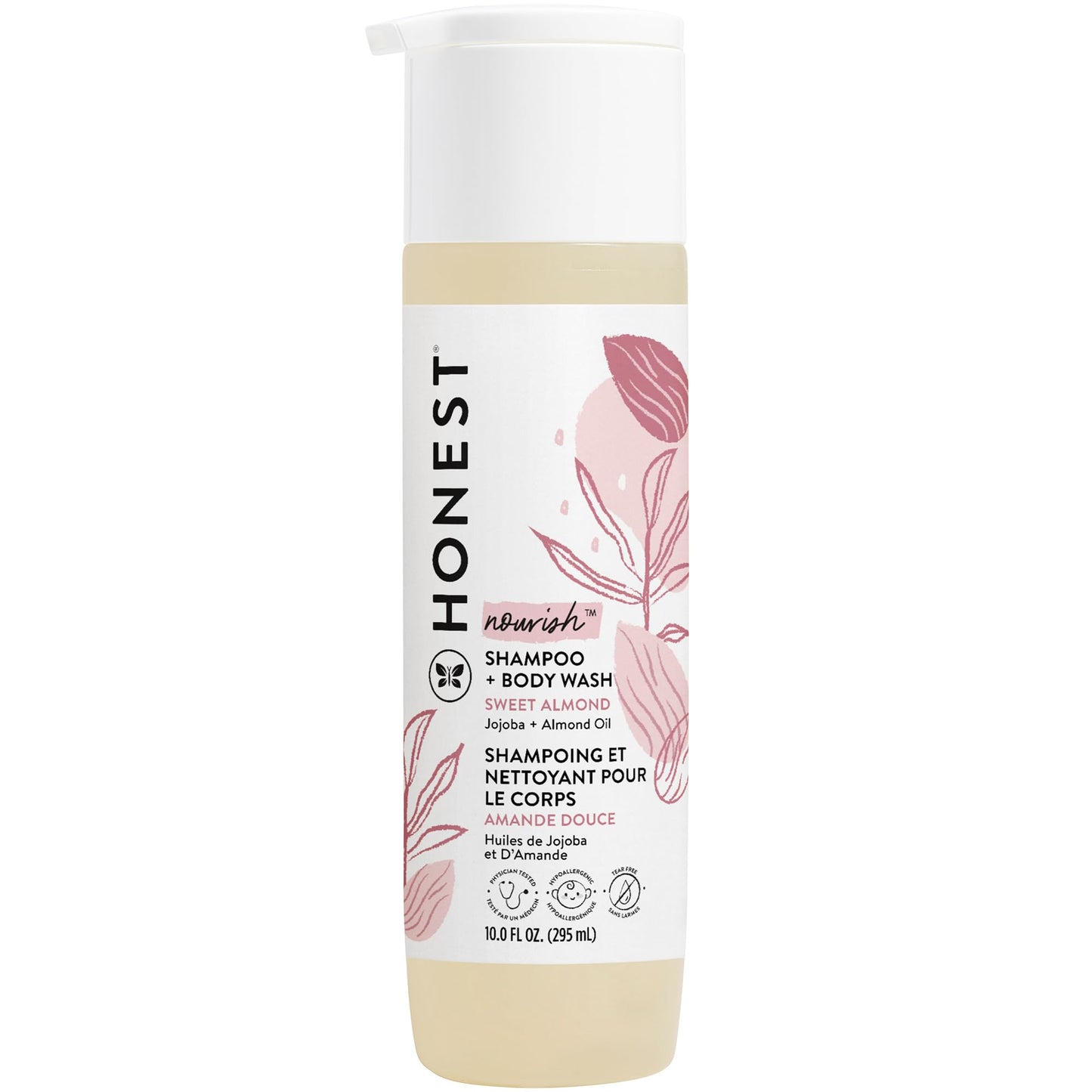 The Honest Company 2-in-1 Cleansing Shampoo + Body Wash | Gentle for Baby | Naturally Derived, Tear-free, Hypoallergenic | Citrus Vanilla Refresh, 10 fl oz