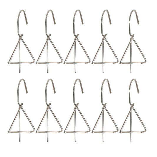Tressify 20 Pcs Metal Plant Pot Hangers, 4.7 In Stainless Steel, For Balcony Flower Pot Display, Railing And Fence Hooks