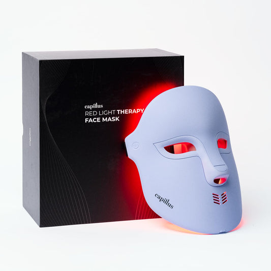 Capillus Red Light Therapy Mask LED Face Mask Light Therapy 4 in 1 Infrared Blue & Pink Red Light Mask Face Therapy Device – Lilac