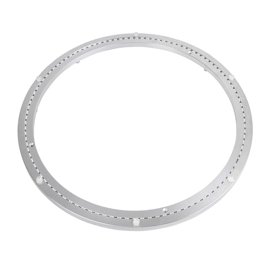 18 Inch Lazy Susan Bearing Aluminum Alloy Rotating Turntable, Non - Slip Mute Metal Bearing Swivel Plate Hardware for Dining and Workbench,660 Pounds Capacity