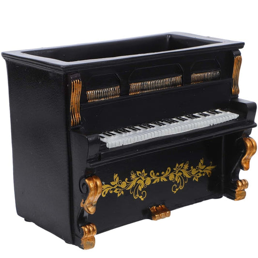 LIOOBO 1pc Vintage Piano Flower Pot Vintage Home Decor Retro Vase Ceramic Succulent Planter Desk Plant Pot Outdoor Decor Bonsai Decor Succulent Plant Pot Garden Pot Cactus Resin