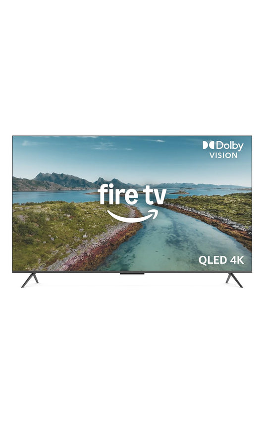 Amazon Fire TV 55" Omni QLED Series (newest model), 4K Ultra HD smart TV, HDR10+, Dolby Vision, Dolby Audio, quad-core processor, hands-free with Alexa