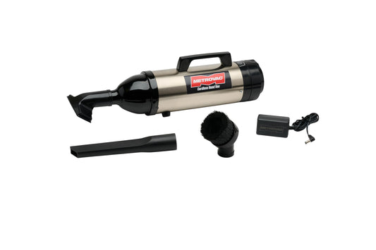 METROVAC CHV-S4 Cordless Handheld Car Vacuum Cleaner | High Power Heavy Duty Stainless Steel Detailing Kit