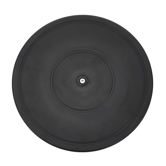 uxcell 2Pcs 12 Inch Rotating Swivel Stand with Steel Ball Bearings, 360 Degree Rotating Lazy Susan Turntable Organizer Round Rotating Plate for TV Sculpture Computers Monitor, Black
