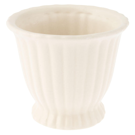 Karma, Modern Fluted Pot, Boho Small Plant Ceramic Pots, Modern Desk Decor, Office Planters, Small