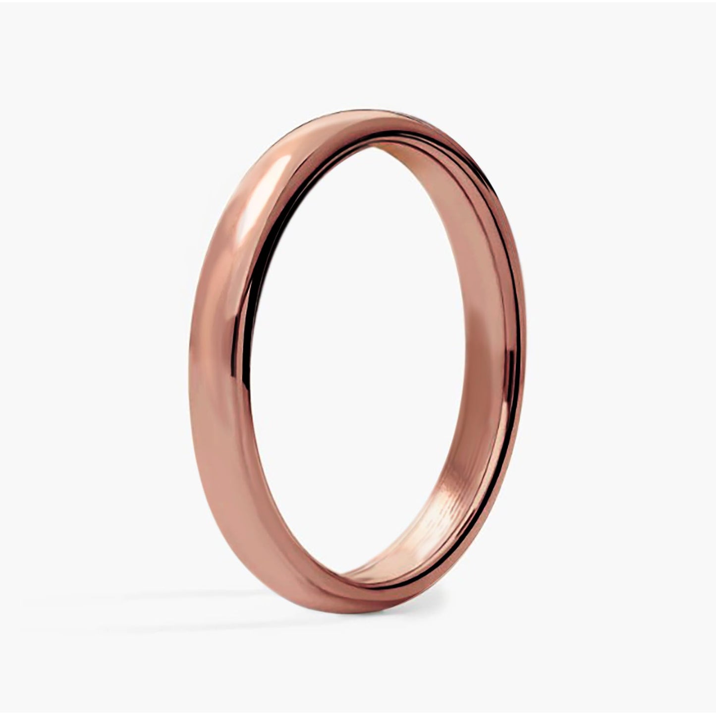 IVY & BAUBLE Pure Uncoated 3mm Copper Ring for Men & Women – Raw Authentic Solid Copper Band – Crafted in USA – Lab-Tested & Wellness Jewelry, Sizes 6