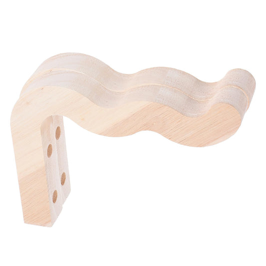 VICASKY 2pcs Wooden Wall Hooks for Plants and Windchime Hangers, Indoor Outdoor Garden Pot Hangers with Wall Mount Brackets for Flower Pots and Lanterns, Natural Wood Color