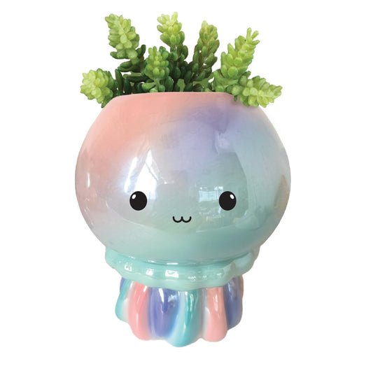 Streamline Imagined Footsie Planter - Jellyfish