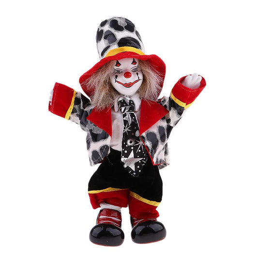 KODORIA Clown Doll Clown Figure Doll Halloween Ornaments Home Table Desk Top Decor - #2