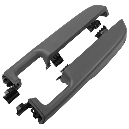 12472876 Front Driver & Passenger Side Door Armrest Handle for 1999-2006 Chevy Suburban Silverado Sierra Tahoe Avalanche Escalade & GMC Yukon, Front Left & Right Door Arm Rest with Handle, Light Gray