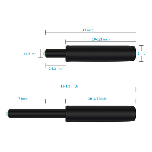 Duramont Office Chair Cylinder Replacement - Gas Lift, Hydraulic Piston - Universal Fit for All Chairs - Heavy Duty, Adjustable Height - Includes Easy Removal Tool, Installation Instructions & Gloves