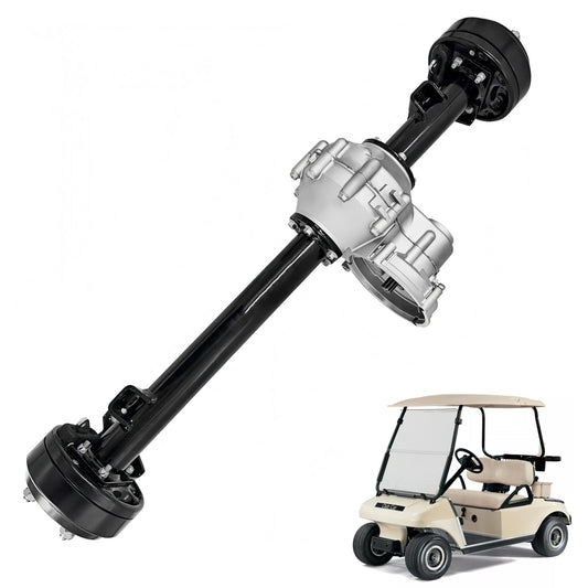 1027717-01 Rear Axle Assembly with Brake Drum 10 Teeth for 1998-Up Club Car DS for 2004-Up Club Car Precedent Electric with Graziano Transaxle Replace# 102771701