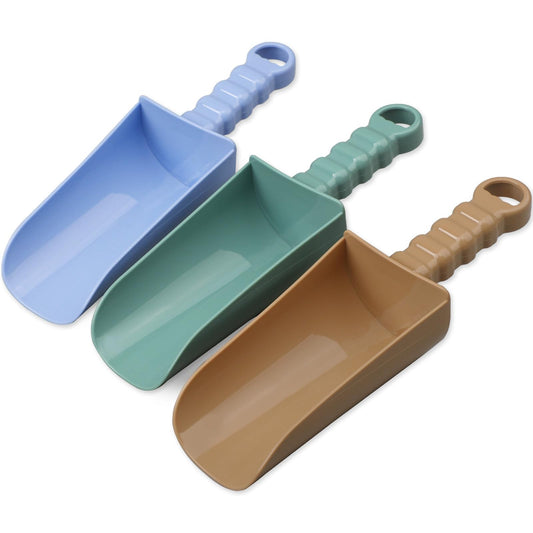 Umnodobn 9" Solid Beach Sand Toy Shovels Scooping Spade Toys Kit Gear Water Pool Gardening Digging Bath Toy Environmentally ABS Durable Plastic Complete Gift Set Bundle for Kids Adults