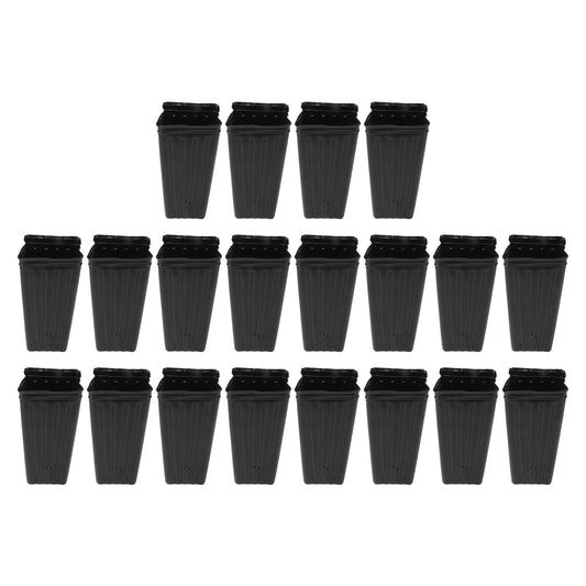 TOPINCN Deep Tree Pot Nursery Pots Outdoor Indoor Garden Seedlings Container Plants Treepots Tree Pots Flowers Plastic Container Pots Tall 20Pcs for Jar Nursery Baby Outside Kid Nursery