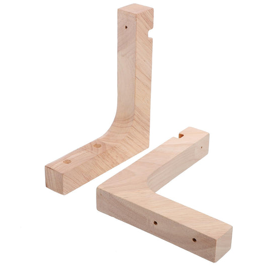 SUPVOX Wooden Plant Hanger Bracket 2pcs Indoor Wall Plant Holders Heavy-Duty Hanging Hooks for Flower Pots Natural Wood Suitable for Indoor Garden and Patio