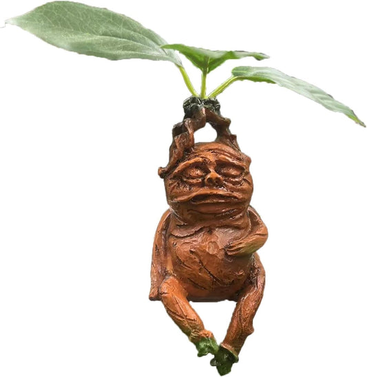 CYMSYWJ Mandrake Resin Statue Plant Funny for Decoration Micro Landscape Ornament for Outdoor Garden, Living Room, Bedroom Decor Magical Figurine Birthday Christmas Halloween Easter Gift