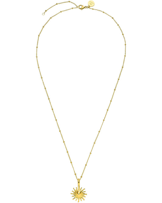 Purelei® Sun Necklace: Waterproof & Adjustable, Chain with sun pendant, 20 to 22 inch adjustable length, 18K Gold plated stainless steel