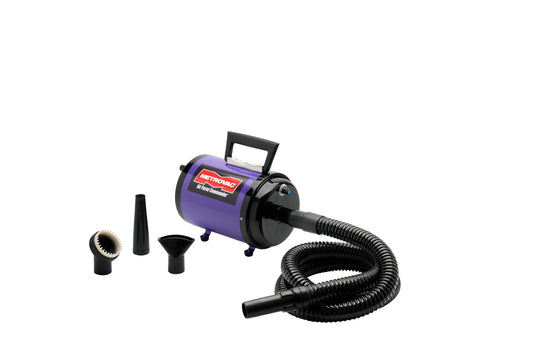 METROVAC AFTD-3V Air Force Commander Variable Speed Pet Grooming Dryer Purple | High Velocity Dog Hair Blower 4.0 HP USA