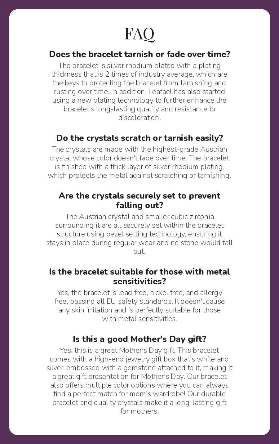 Leafael Mothers Day Gifts Infinity Love Heart Bracelet for Women, September Birthstone Crystal, Cobalt Sapphire Blue, Silver Tone Adjustable Chain