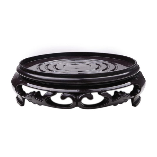 Hapivida Plant Stand, 4.4in Round Plant Riser Flower Pot Display Stand Plant Rack Holder Planter Tray Table Lamp Teapot Base for Desktop Counter Room