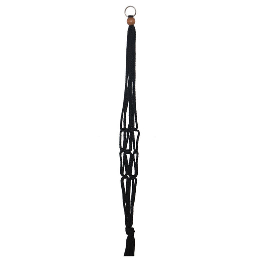 Primitive Planters 36" Black Macrame Plant Hanger - 2015